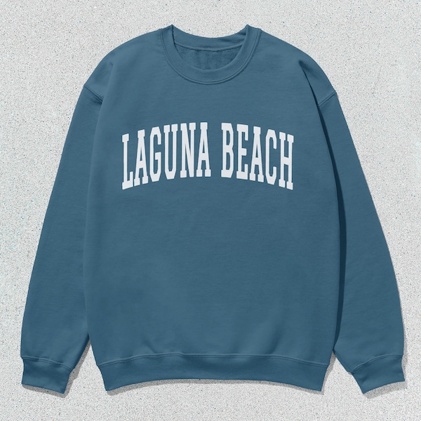 Laguna Beach Sweatshirt California Collegiate Crewneck Sweater Unisex