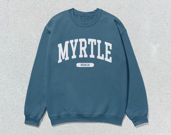 Myrtle Beach Sweatshirt Collegiate Crewneck Sweater Unisex