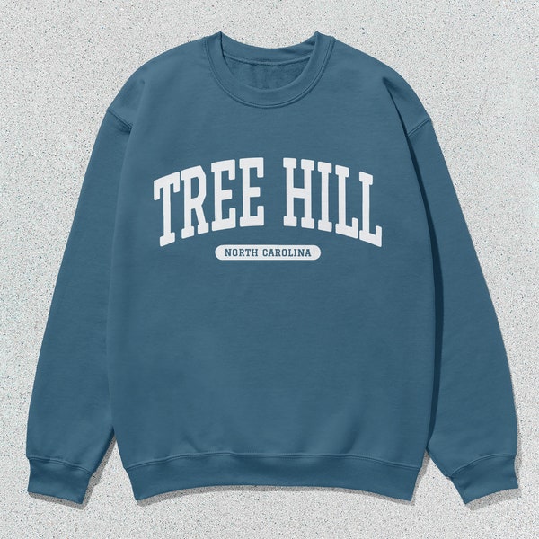 Tree Hill Sweatshirt North Carolina Collegiate Crewneck Sweater Unisex