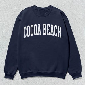 Cocoa Beach Sweatshirt Collegiate Crewneck Sweater Unisex