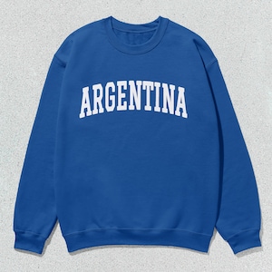 Argentina Sweatshirt Collegiate Crewneck Sweater Unisex