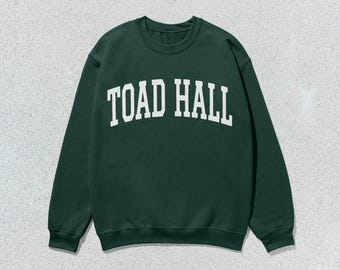 Toad Hall Sweatshirt Collegiate Crewneck Sweater Unisex