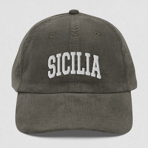 Sicilia Cap Vintage Corduroy Cap