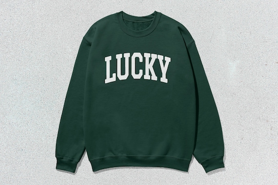 Lucky Sweatshirt Collegiate Crewneck Sweater Unisex - Etsy