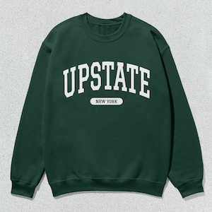 Upstate Sweatshirt New York Collegiate Crewneck Sweater Unisex