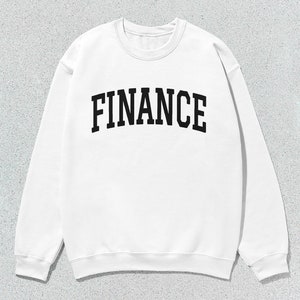 Finance Sweatshirt Collegiate Crewneck Sweater Unisex image 4