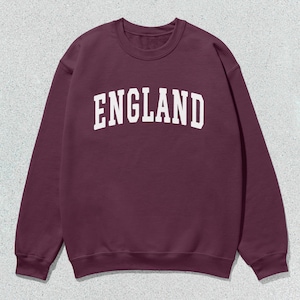England Sweatshirt Collegiate Crewneck Sweater Unisex