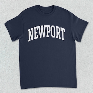 Newport T-Shirt Collegiate Heavy Cotton Tee Unisex