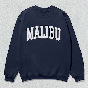 Malibu Sweatshirt California Collegiate Crewneck Sweater Unisex