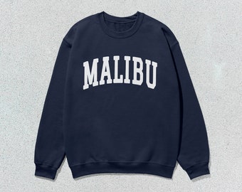 Malibu Sweatshirt California Collegiate Crewneck Sweater Unisex