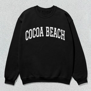 Cocoa Beach Sweatshirt Collegiate Crewneck Sweater Unisex
