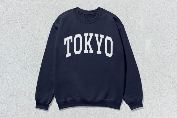 SKYLRK TOKYO CREWNECK size【M】 Tokyo Sweatshirt Collegiate Crewneck Sweater Unisex - Etsy