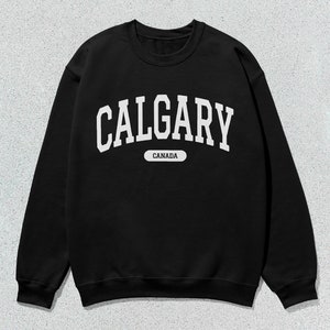 Calgary Sweatshirt Canada Collegiate Crewneck Sweater Unisex