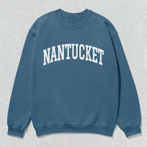 Nantucket Sweatshirt Collegiate Crewneck Sweater Unisex