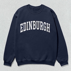 Edinburgh Sweatshirt Collegiate Crewneck Sweater Unisex
