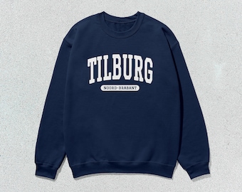 Sudadera Tilburg Sudadera Noord-Brabant Collegiate Crewneck Unisex