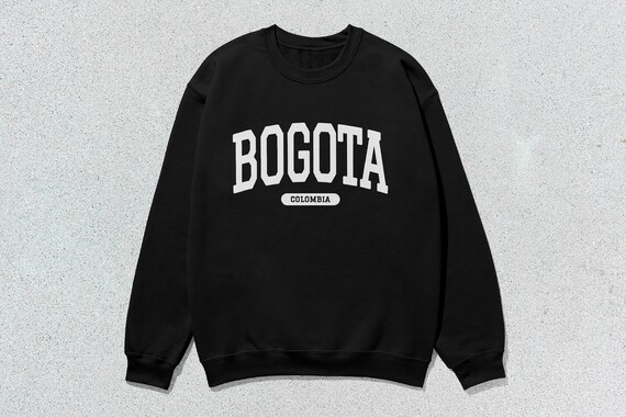Bogota Sweatshirt Colombia collegiale trui met ronde hals unisex Etsy Belgie