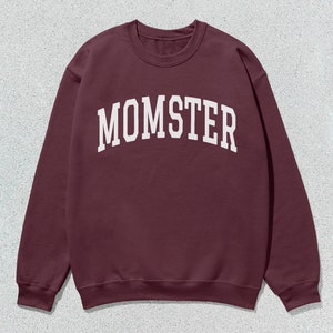 Momster Sweatshirt Collegiate Crewneck Sweater Unisex