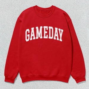 Gameday Sweatshirt Collegiate Crewneck Sweater Unisex