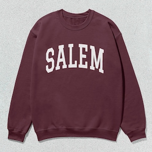 Salem Sweatshirt Collegiate Crewneck Sweater Unisex