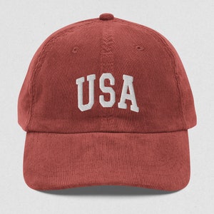 USA Cap Vintage Corduroy Cap