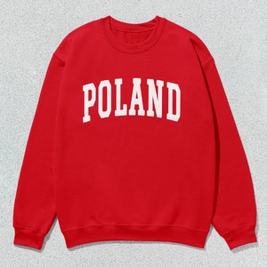 Poland Sweatshirt Collegiate Crewneck Sweater Unisex