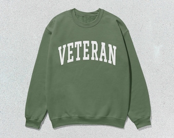 Bluza weterana, sweter z okrągłym dekoltem, unisex