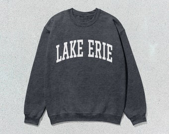 Lake Erie Sweatshirt Collegiate Crewneck Sweater Unisex