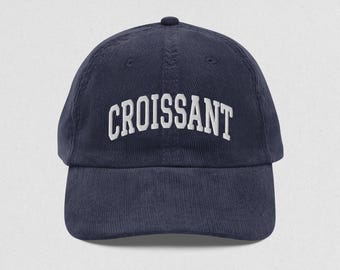 Croissant Cap Vintage Corduroy Cap