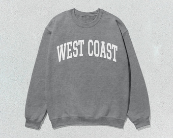 West Coast Sweatshirt Collegiate Crewneck Sweater Unisex Canada