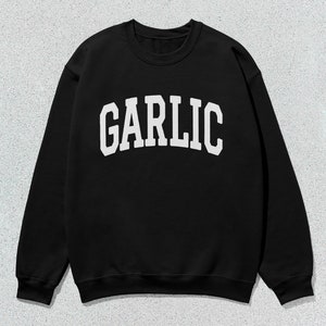 Garlic Sudadera Collegiate Cuello Redondo Suéter Unisex