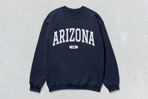 Arizona Sweatshirt USA Collegiate Crewneck Sweater Unisex - Etsy