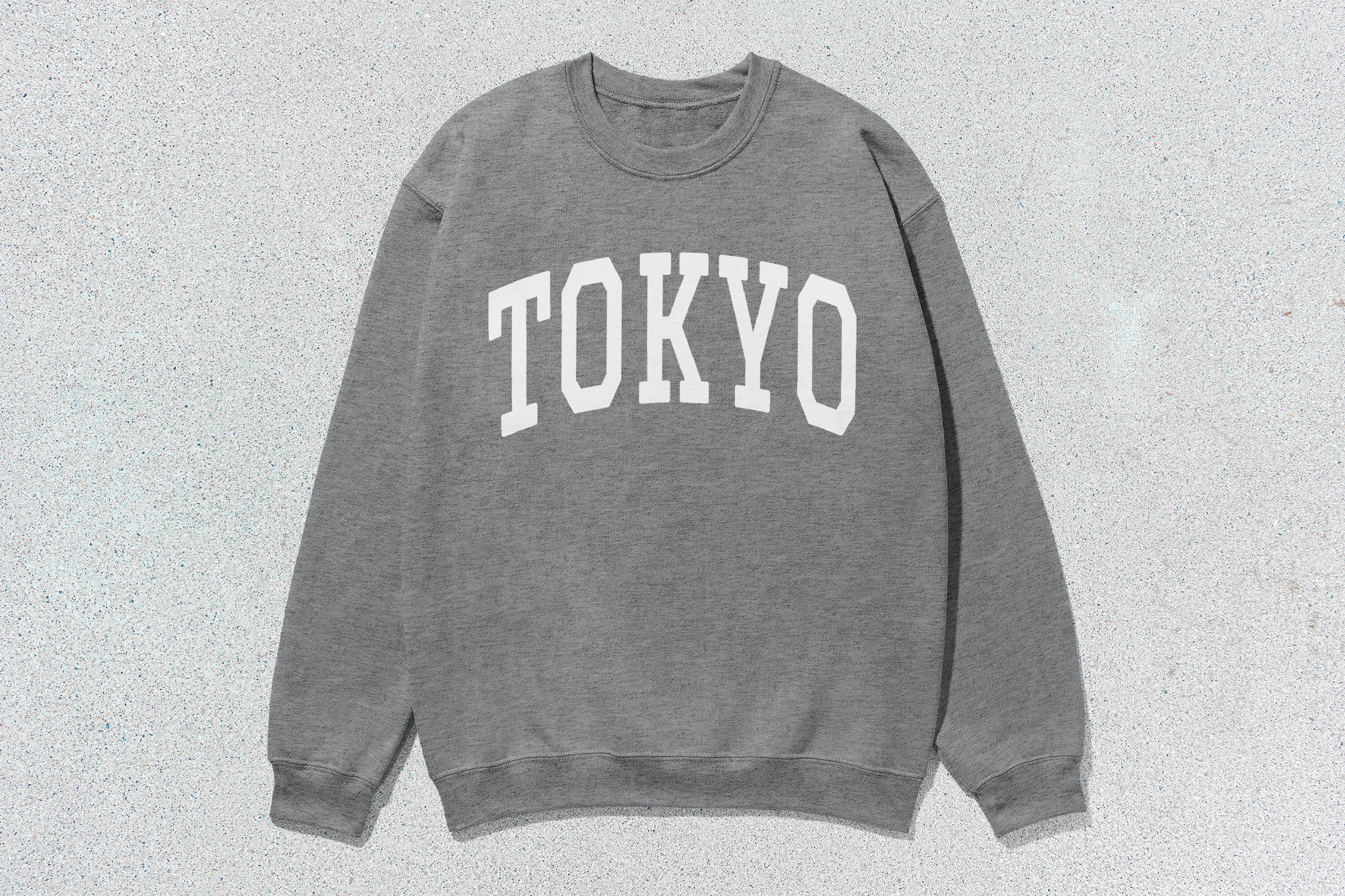 Tokyo Sweatshirt Collegiate Crewneck Sweater Unisex - Etsy