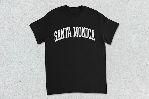 santa monica Tシャツ サンタクルーズ sims vision Santa Monica T-shirt Collegiate Heavy Cotton Tee Unisex - Etsy