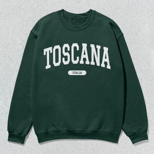 Toscana Sweatshirt Italia Collegiate Crewneck Sweater Unisex