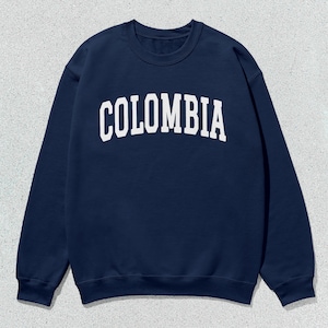 Colombia Sweatshirt Collegiate Crewneck Sweater Unisex