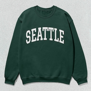 Seattle Sweatshirt Collegiate Crewneck Sweater Unisex