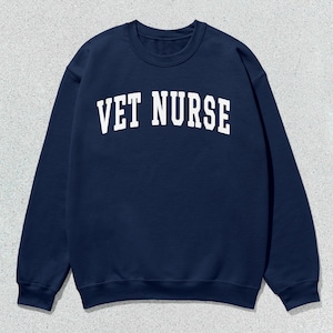 Tierarzt Krankenschwester Sweatshirt Collegiate Crewneck Pullover Unisex