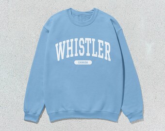 Whistler Sweatshirt Canada Collegiate Crewneck Sweater Unisex