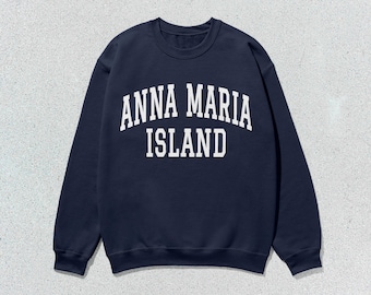 Anna Maria Island Sweatshirt Collegiate Crewneck Sweater Unisex