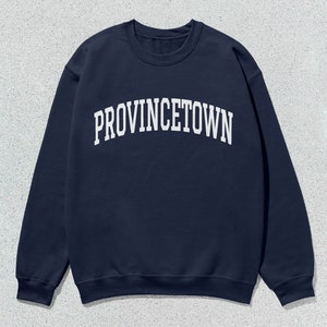 Provincetown Sweatshirt Collegiate Crewneck Sweater Unisex
