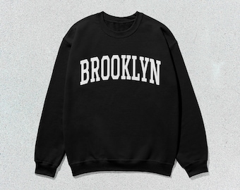 Brooklyn Sweatshirt Collegiate Crewneck Sweater Unisex
