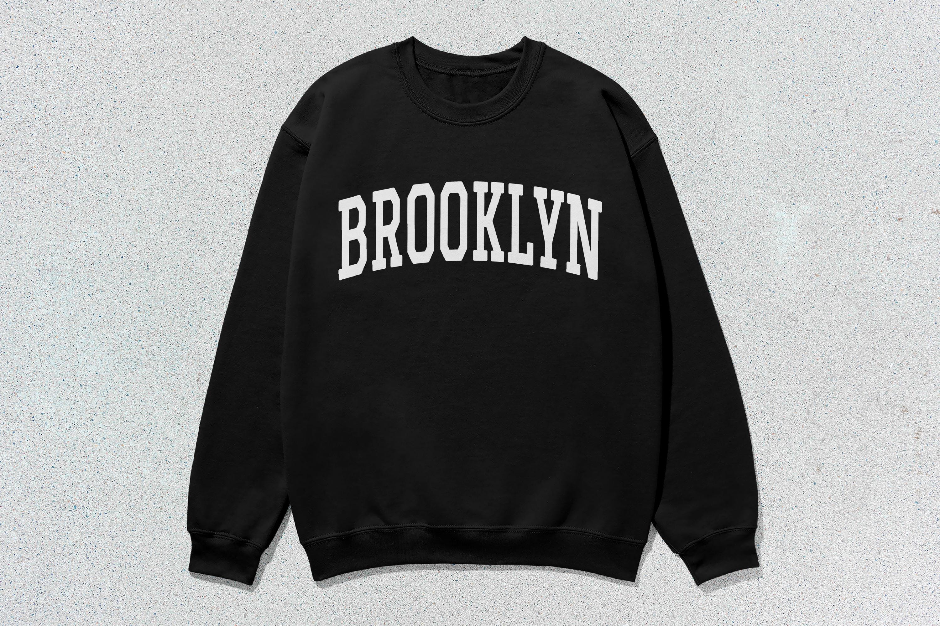 Brooklyn Sweatshirt Collegiate Crewneck Sweater Unisex - Etsy