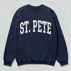St. Pete Sweatshirt Collegiate Crewneck Sweater Unisex