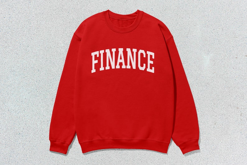 Finance Sweatshirt Collegiate Crewneck Sweater Unisex image 7