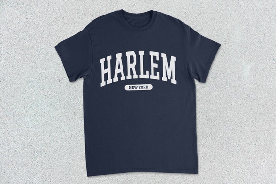 Harlem T-shirt New York Collegiate Heavy Cotton Tee Unisex