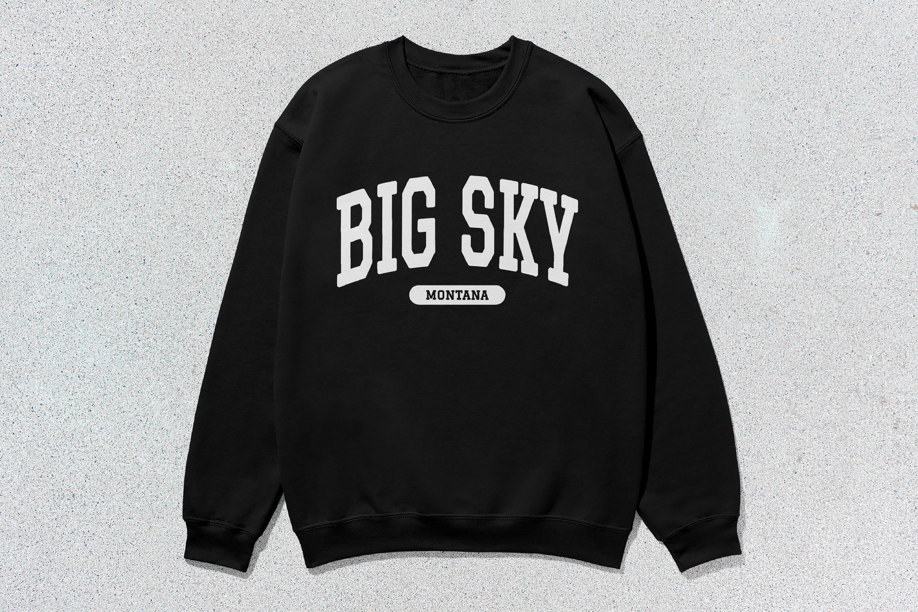 bigskygo76　1207 Big Sky, Montana Sweatshirt - Unisex Crewneck Big Sky
