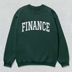 Finance Sweatshirt Collegiate Crewneck Sweater Unisex image 1