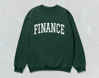 Finance Sweatshirt Collegiate Crewneck Sweater Unisex