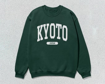 Kyoto Sweatshirt Japan Collegiate Crewneck Sweater Unisex